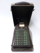 Victor mechanical calculator with Business Aids mechanised logo to top,