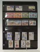 A Hagner sheet of sets of stamps issued by 11 Commonwealth countries in 1980 to commemorate the