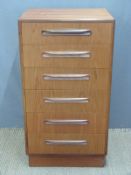 Retro G Plan chest of six drawers,