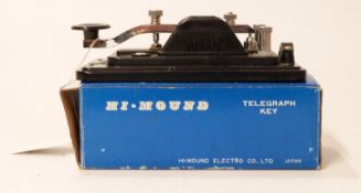 Hi-Mound Morse telegraph key HK-708 in original box