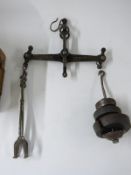 Two cased sets of bread scales one marked Dried Yeast Co Bristol the other Daniels