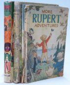 Rupert Again by Mary Tourtel, Sampson Low (1940) original boards, The Rupert Book,