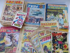 Quantity of comics to include 1960s Eagle, Valiant, TV21,