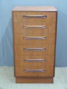 Retro G Plan chest of six drawers,