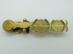 Smith Victorian rocker brass sovereign scale