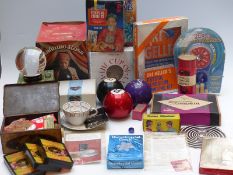 Collection of fortune telling related items to include Poole pottery Ian Messiter cup and saucer,