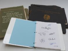 Facsimile Twilight script together with folios of engravings,