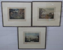 Three shooting prints comprising pheasant, partridge and wild duck,