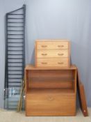 Ladderax large wall unit with an arrangement of cupboards and drawers,