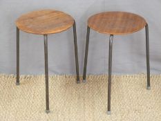 Two retro 1960s stools