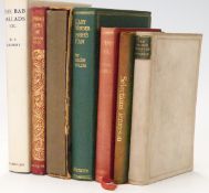 Oscar Wilde Lady Windermere's Fan in gilt green cloth, Phantasmagoria by Lewis Carroll,