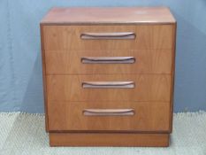 Retro G Plan chest of four drawers
