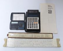 A quantity of slide rules,