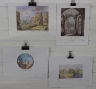 Four limited edition prints after Margaret,