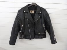 AMI London leather motorcycle jacket,
