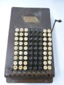 Comptometer mechanical calculator by Felt & Tarrant, Chicago, numbered 43989,