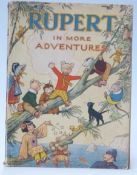 Rupert In More Adventures, Daily Express publication (1944) illustrated throughout,