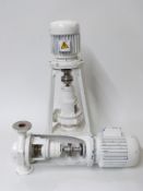 Two model/ exhibition models of centrifugal pumps,