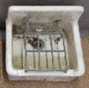 Belfast sink with rack