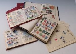 Six album and stockbooks of Commonwealth and foreign stamps, all periods,