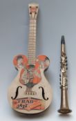 Selcol Trad Jazz plastic guitar with Selcol plastic clarinet