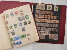 Two albums of GB and Commonwealth stamps