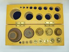 Cased set of weights 2kg down to 2g