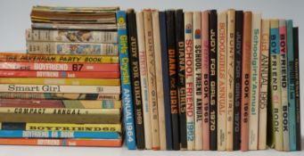 Girls Annuals from the 1960s Boyfriend, Diana, Judy, Smart Girl, School Friend Annual, June Book,