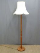 Ercol style light elm standard lamp