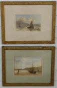Archibald Farquhar two watercolours, one 'On the Leven near Dumbarton',