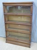 Globe Wernicke four section bookcase,