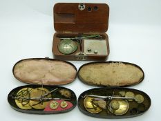 Three sets of travelling beam scales,