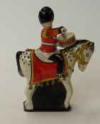 Lesney clockwork tinplate drummer boy on horseback marked 'PROV PAT 23710 Made in Gt Britain',