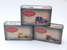 Three Corgi Vintage Glory of Steam limited edition 1:50 scale diecast model Platform Wagons Wynns