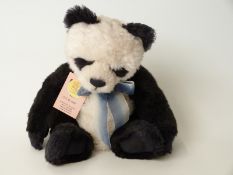 Charlie Bears Ming panda with two-tone black and white mohair and jointed limbs CB604662,