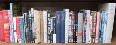 Approximately 40 mainly WWII books including The Ironside Diaries, Orders of Battles 1939 - 1945,