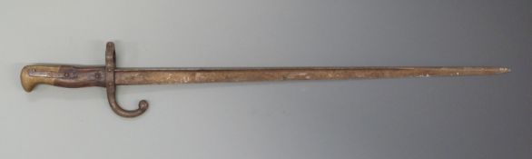 French Gras model 1874 bayonet 7487 marked to quillon,
