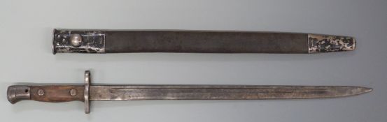 British 1907 pattern bayonet with scabbard,
