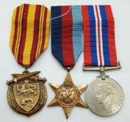World War II medals including 1939-45 Star,