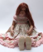 Annette Himstedt Kinder doll Seinika 2006, limited edition 37/377, 95cm tall,
