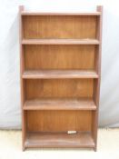 Retro teak waterfall bookcase,