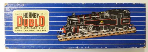 Hornby Dublo 00 gauge EDL18 BR 2-6-4 Standard Tank locomotive 80054, 3 rail,