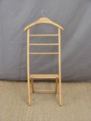 A beech valet stand