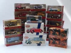 Twenty-three diecast model vehicles comprising Matchbox Models of Yesteryear,