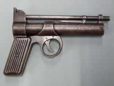 Webley Junior .177 air pistol with extra long 6.
