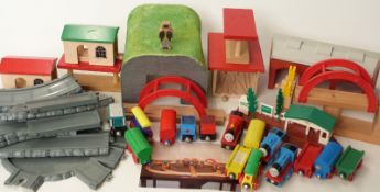 Over 100 Brio railway items including Thomas The Tank Engine, buildings,