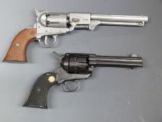 Two blank firing/ replica single action six shot revolvers one Gun Toys SRL of Italy Mod.