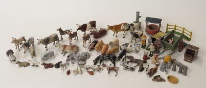 Sixty-six Britains and similar lead farm animals,