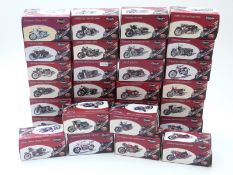 Twenty-eight Atlas Editions diecast model motorbikes,