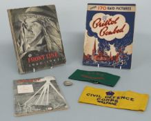 A 1914 British Red Cross Society APR Reserve armband and metal badge,